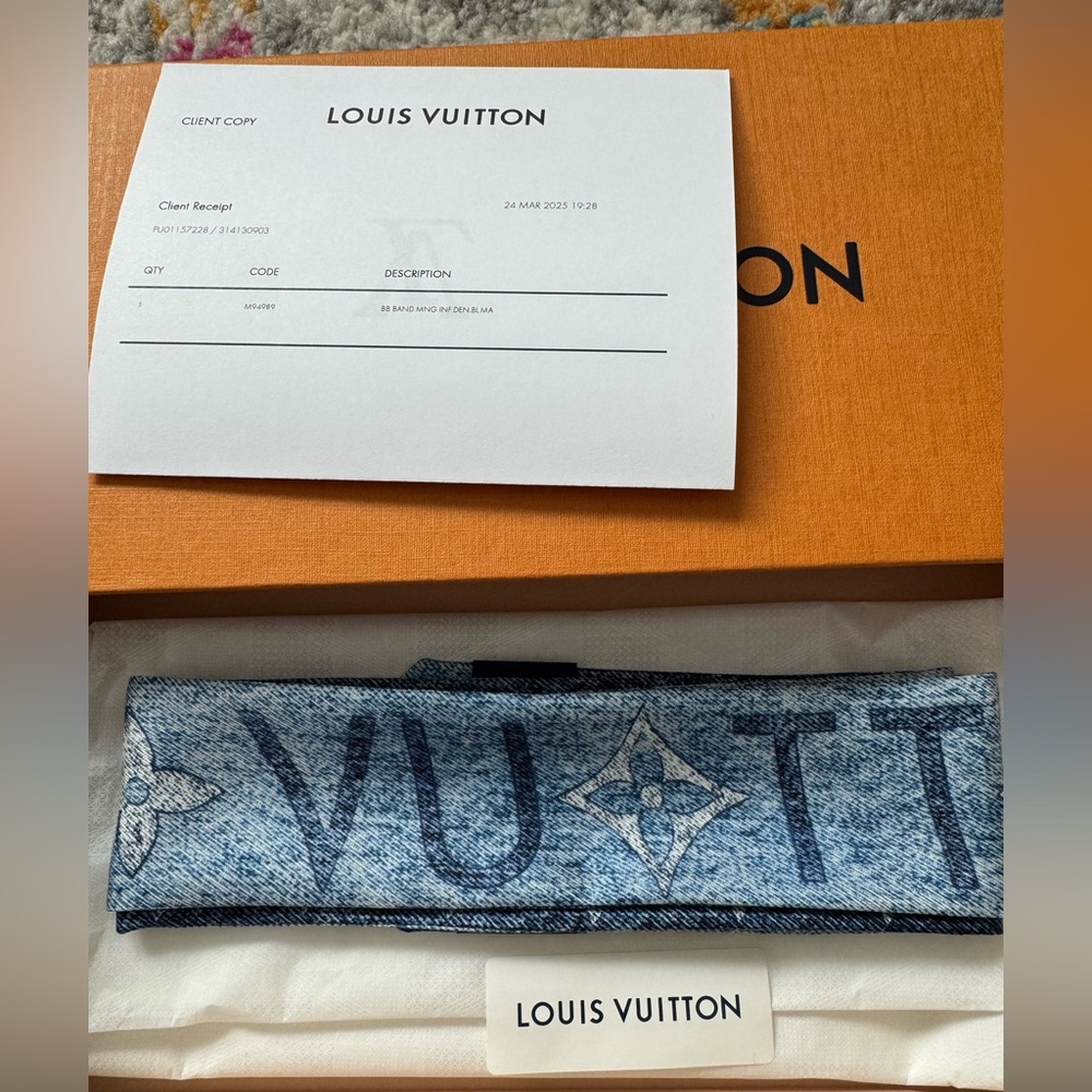 Louis Vuitton Monogram Infinity Denim BB Bandeau in Bleu Marine
